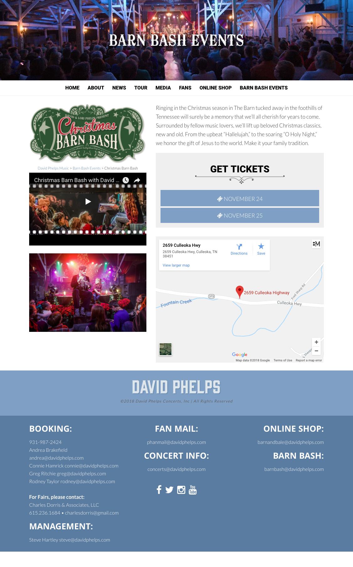 David Phelps Music Artist Atlanta Web Design Development