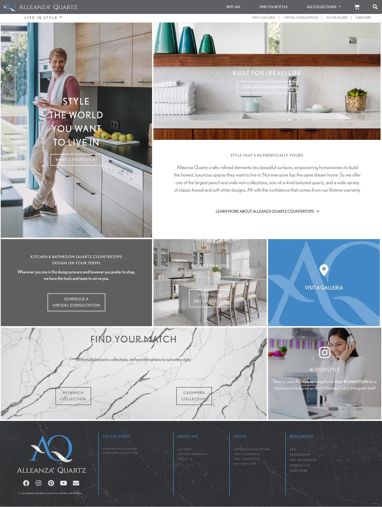 Alleanza Quartz - Home Improvement Retail Website