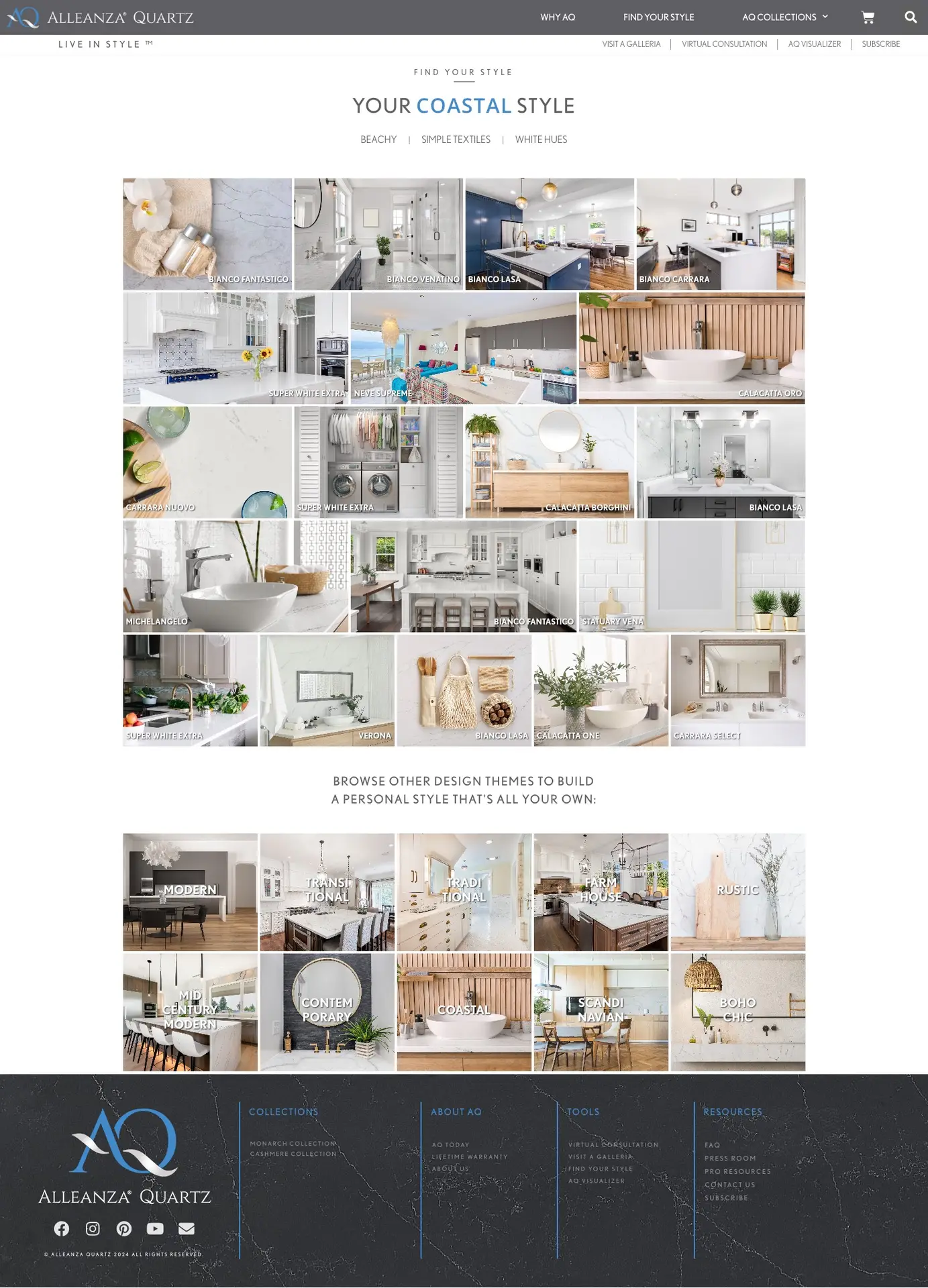 Alleanza Quartz - Home Improvement Retail Website