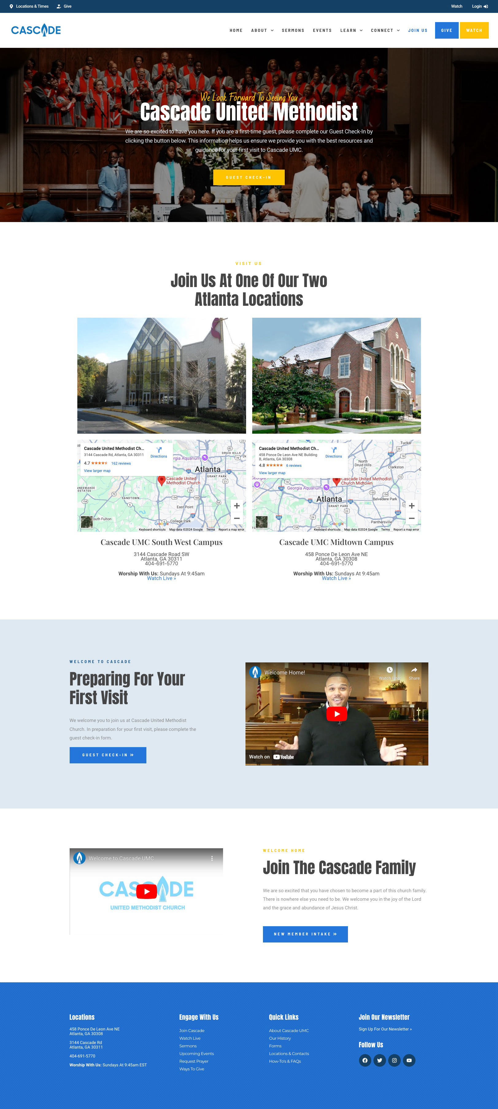 Church website design