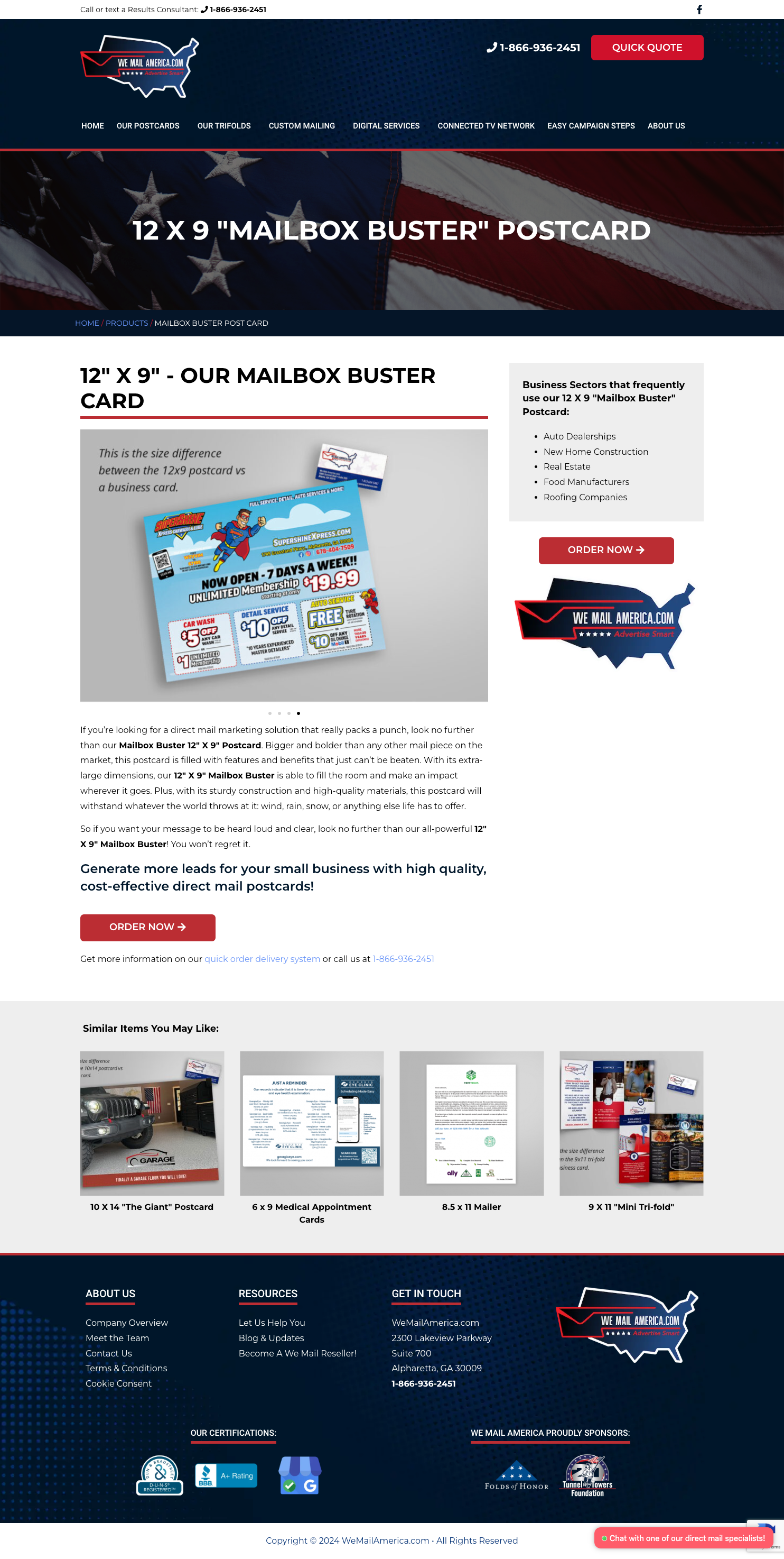 We Mail America - Print Shop Web Design - Marketing Agency Web Design