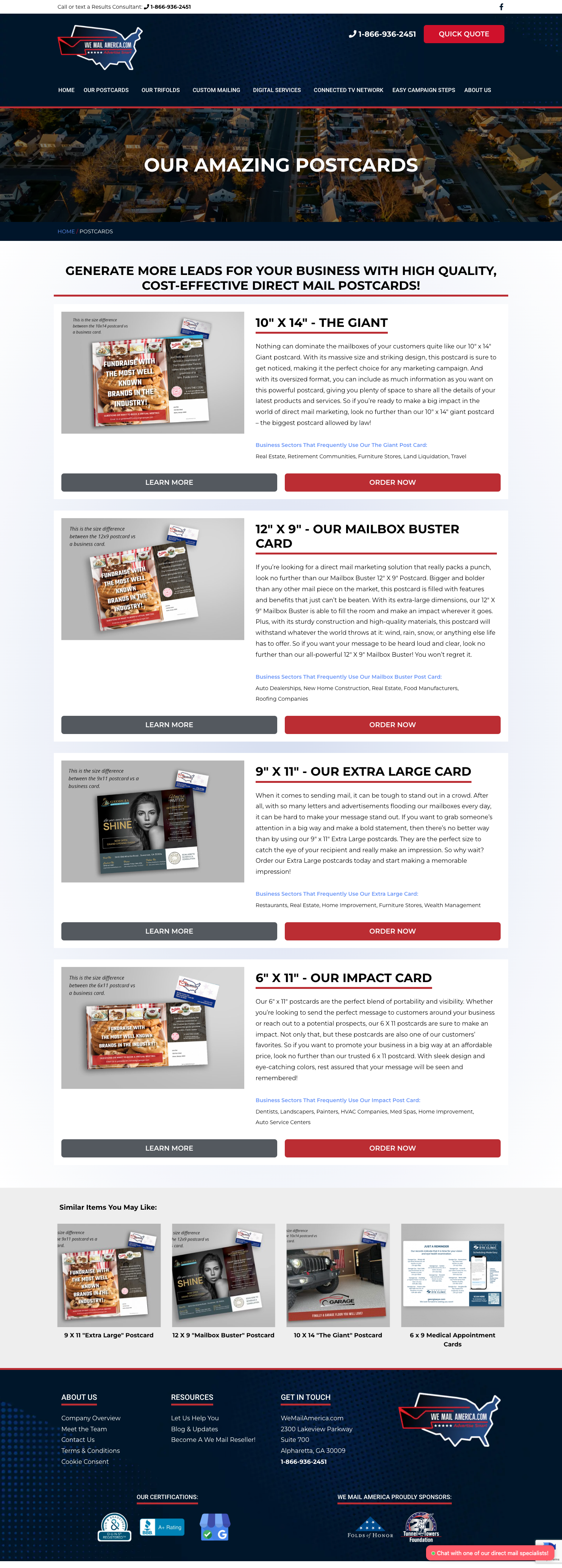 We Mail America - Print Shop Web Design - Marketing Agency Web Design